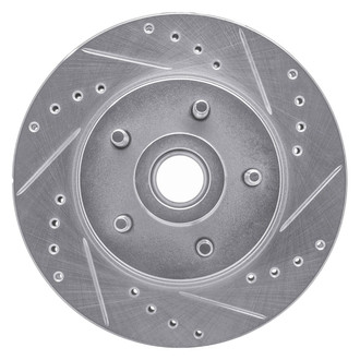 R1 Concepts® - eLINE™ Drilled and Slotted 1-Piece Front Passenger Side Brake Rotor