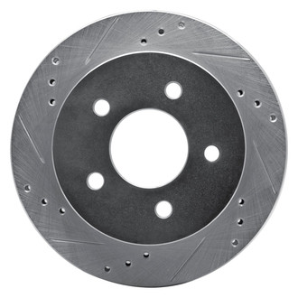 R1 Concepts® - eLINE™ Drilled and Slotted 1-Piece Rear Driver Side Brake Rotor