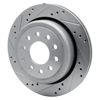 R1 Concepts® - eLINE™ Drilled and Slotted 1-Piece Rear Driver Side Brake Rotor