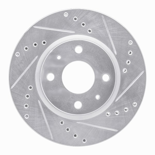 R1 Concepts® - eLINE™ Drilled and Slotted 1-Piece Rear Brake Rotor