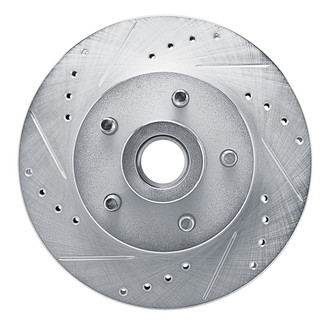 R1 Concepts® - eLINE™ Drilled and Slotted 1-Piece Front Driver Side Brake Rotor