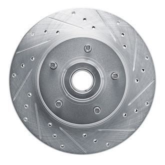 R1 Concepts® - eLINE™ Drilled and Slotted 1-Piece Front Passenger Side Brake Rotor
