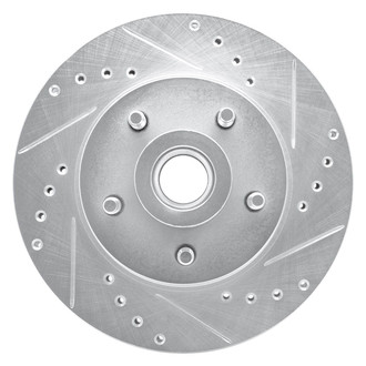 R1 Concepts® - eLINE™ Drilled and Slotted 1-Piece Front Passenger Side Brake Rotor