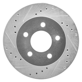 R1 Concepts® - eLINE™ Drilled and Slotted 1-Piece Front Driver Side Brake Rotor