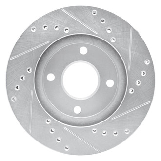 R1 Concepts® - eLINE™ Drilled and Slotted 1-Piece Front Driver Side Brake Rotor
