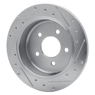 R1 Concepts® - eLINE™ Drilled and Slotted 1-Piece Rear Driver Side Brake Rotor