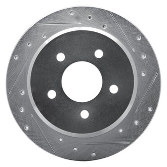 R1 Concepts® - eLINE™ Drilled and Slotted 1-Piece Rear Passenger Side Brake Rotor