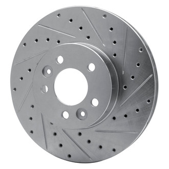 R1 Concepts® - eLINE™ Drilled and Slotted 1-Piece Front Passenger Side Brake Rotor