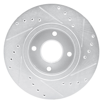 R1 Concepts® - eLINE™ Drilled and Slotted 1-Piece Front Driver Side Brake Rotor