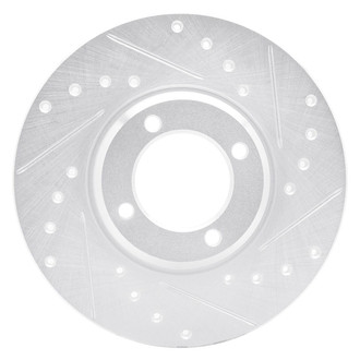 R1 Concepts® - eLINE™ Drilled and Slotted 1-Piece Front Passenger Side Brake Rotor