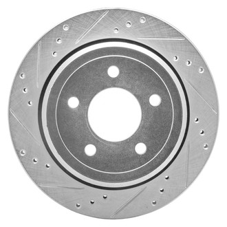 R1 Concepts® - eLINE™ Drilled and Slotted 1-Piece Rear Driver Side Brake Rotor