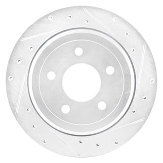 R1 Concepts® - eLINE™ Drilled and Slotted 1-Piece Rear Passenger Side Brake Rotor