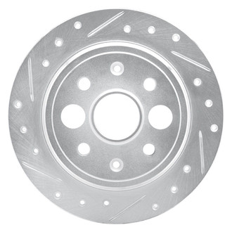 R1 Concepts® - eLINE™ Drilled and Slotted 1-Piece Rear Driver Side Brake Rotor
