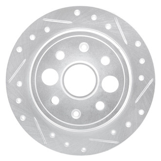 R1 Concepts® - eLINE™ Drilled and Slotted 1-Piece Rear Passenger Side Brake Rotor