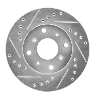 R1 Concepts® - eLINE™ Drilled and Slotted 1-Piece Front Driver Side Brake Rotor