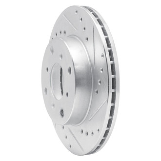 R1 Concepts® - eLINE™ Drilled and Slotted 1-Piece Front Passenger Side Brake Rotor