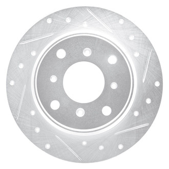 R1 Concepts® - eLINE™ Drilled and Slotted 1-Piece Rear Passenger Side Brake Rotor