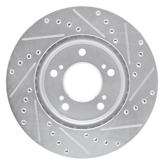 R1 Concepts® - eLINE™ Drilled and Slotted 1-Piece Front Driver Side Brake Rotor