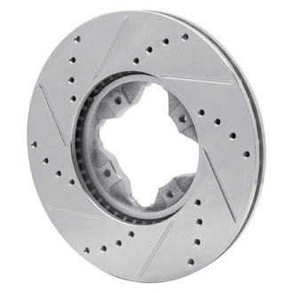R1 Concepts® - eLINE™ Drilled and Slotted 1-Piece Front Passenger Side Brake Rotor