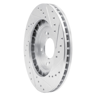 R1 Concepts® - eLINE™ Drilled and Slotted 1-Piece Front Driver Side Brake Rotor