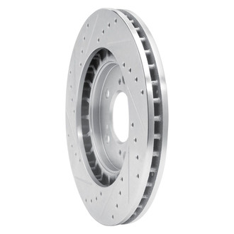 R1 Concepts® - eLINE™ Drilled and Slotted 1-Piece Front Passenger Side Brake Rotor