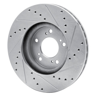 R1 Concepts® - eLINE™ Drilled and Slotted 1-Piece Front Driver Side Brake Rotor