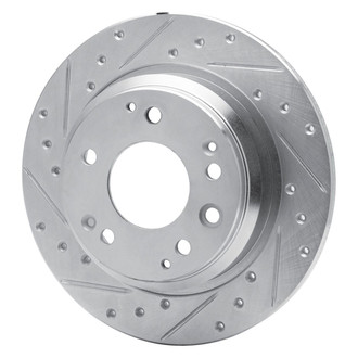 R1 Concepts® - eLINE™ Drilled and Slotted 1-Piece Rear Driver Side Brake Rotor