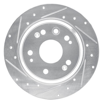 R1 Concepts® - eLINE™ Drilled and Slotted 1-Piece Rear Driver Side Brake Rotor