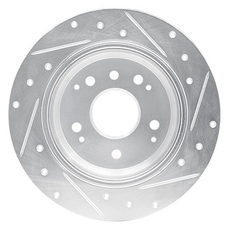 R1 Concepts® - eLINE™ Drilled and Slotted 1-Piece Rear Driver Side Brake Rotor