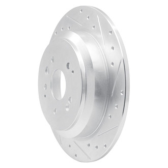 R1 Concepts® - eLINE™ Drilled and Slotted 1-Piece Rear Passenger Side Brake Rotor
