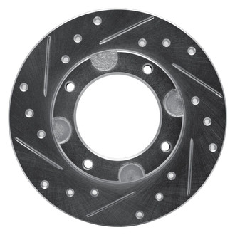 R1 Concepts® - eLINE™ Drilled and Slotted 1-Piece Front Driver Side Brake Rotor