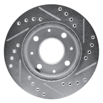 R1 Concepts® - eLINE™ Drilled and Slotted 1-Piece Front Driver Side Brake Rotor