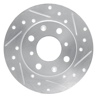 R1 Concepts® - eLINE™ Drilled and Slotted 1-Piece Front Passenger Side Brake Rotor