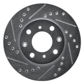 R1 Concepts® - eLINE™ Drilled and Slotted 1-Piece Front Driver Side Brake Rotor