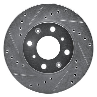 R1 Concepts® - eLINE™ Drilled and Slotted 1-Piece Front Driver Side Brake Rotor