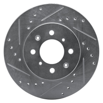 R1 Concepts® - eLINE™ Drilled and Slotted 1-Piece Front Driver Side Brake Rotor