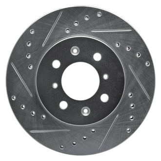 R1 Concepts® - eLINE™ Drilled and Slotted 1-Piece Front Driver Side Brake Rotor