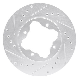 R1 Concepts® - eLINE™ Drilled and Slotted 1-Piece Front Driver Side Brake Rotor