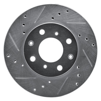 R1 Concepts® - eLINE™ Drilled and Slotted 1-Piece Front Driver Side Brake Rotor