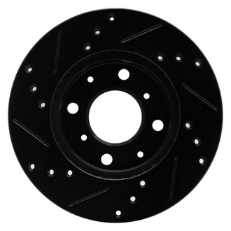 R1 Concepts® - eLINE™ Drilled and Slotted 1-Piece Front Passenger Side Brake Rotor