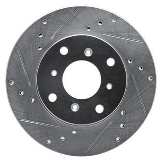 R1 Concepts® - eLINE™ Drilled and Slotted 1-Piece Front Driver Side Brake Rotor