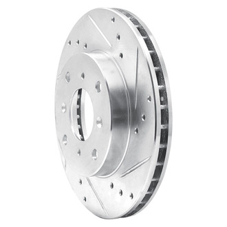 R1 Concepts® - eLINE™ Drilled and Slotted 1-Piece Front Passenger Side Brake Rotor