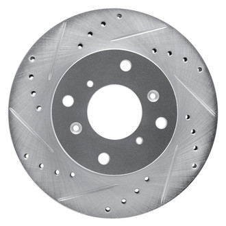 R1 Concepts® - eLINE™ Drilled and Slotted 1-Piece Front Driver Side Brake Rotor