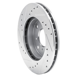 R1 Concepts® - eLINE™ Drilled and Slotted 1-Piece Front Passenger Side Brake Rotor