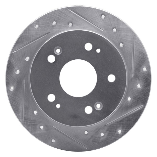 R1 Concepts® - eLINE™ Drilled and Slotted 1-Piece Rear Brake Rotor