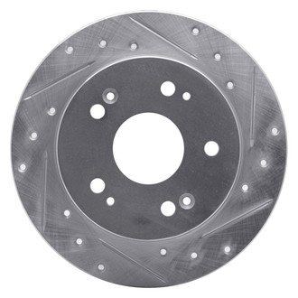R1 Concepts® - eLINE™ Drilled and Slotted 1-Piece Rear Passenger Side Brake Rotor