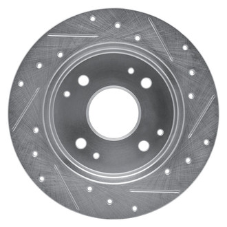 R1 Concepts® - eLINE™ Drilled and Slotted 1-Piece Rear Driver Side Brake Rotor