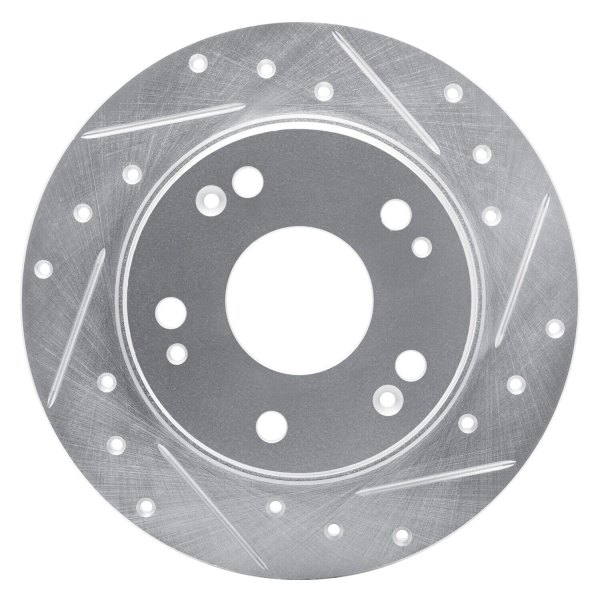 R1 Concepts® - eLINE™ Drilled and Slotted 1-Piece Rear Brake Rotor