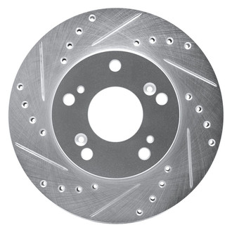 R1 Concepts® - eLINE™ Drilled and Slotted 1-Piece Front Driver Side Brake Rotor