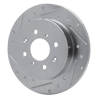 R1 Concepts® - eLINE™ Drilled and Slotted 1-Piece Rear Driver Side Brake Rotor